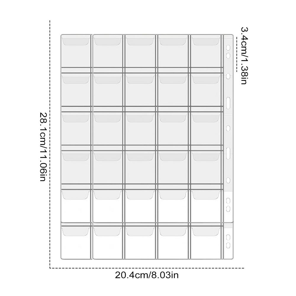 

Portable Coin Collection Set 200 Coin 30 paper Money Panels PVC Transparent Philatelic Book Album with Zipper Protection