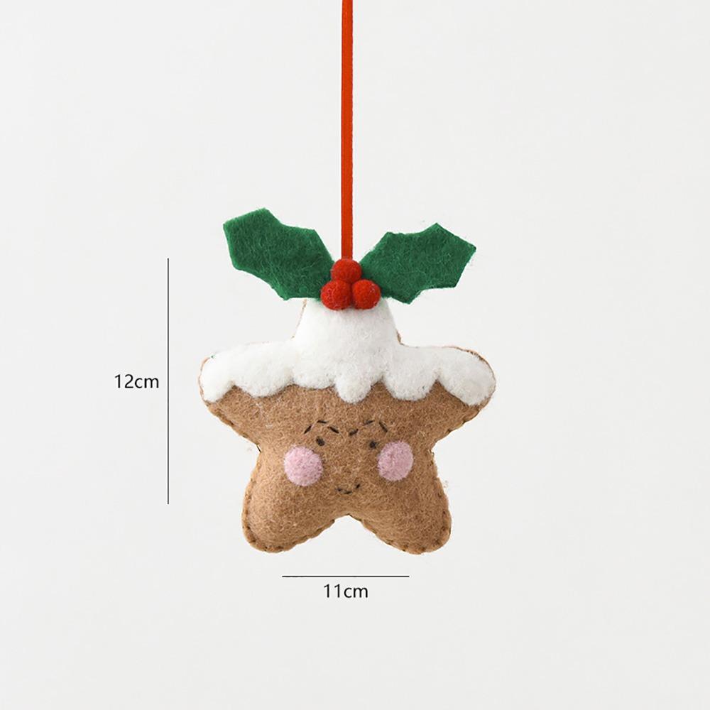 Felt Christmas Hanging Pendant Multicolor Christmas Tree Decoration Drop Ornament  Home Decoration