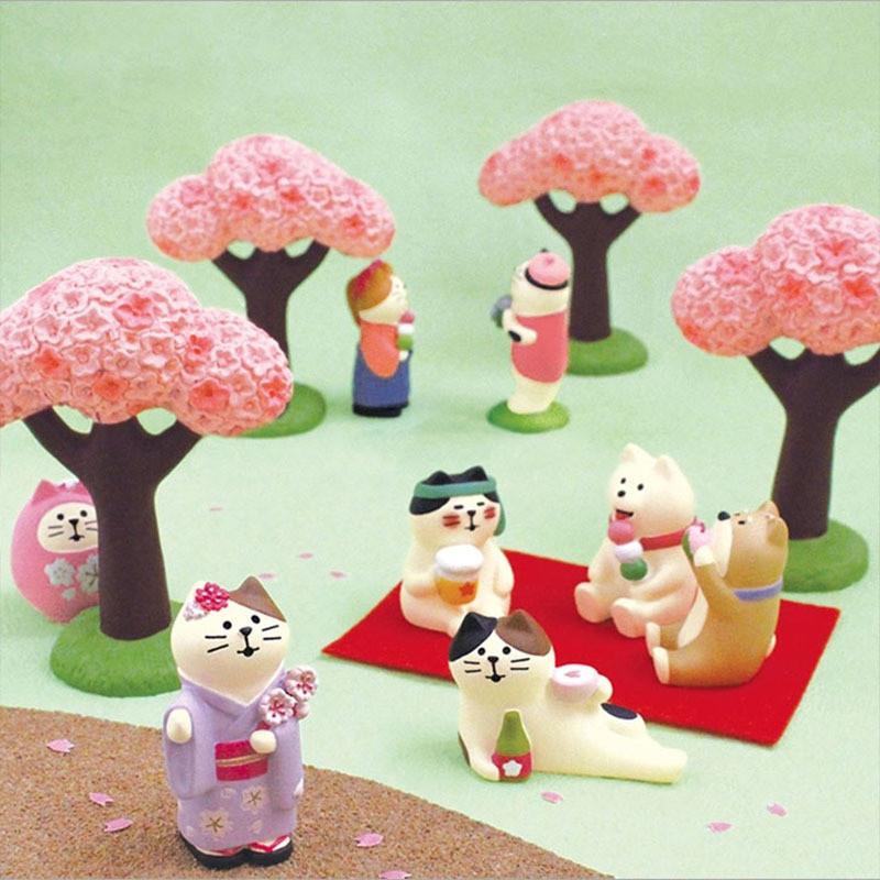 Floral Festival Resin Decor With Cute Animal Figures For Scrapbook Crafts