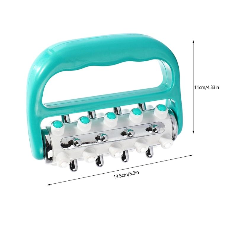 ABS Manual Body Massage Roller With Ergonomic Design For Full Body Muscle Recovery Home Gym Use