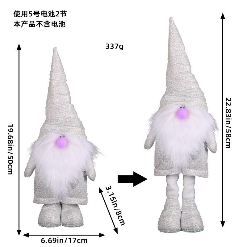 Eine Vielzahl von Weihnachts-Steh-Teleskoppuppenhotelfenster Weihnachtsschneemann-Elchpuppen-dekorative Verzierungen