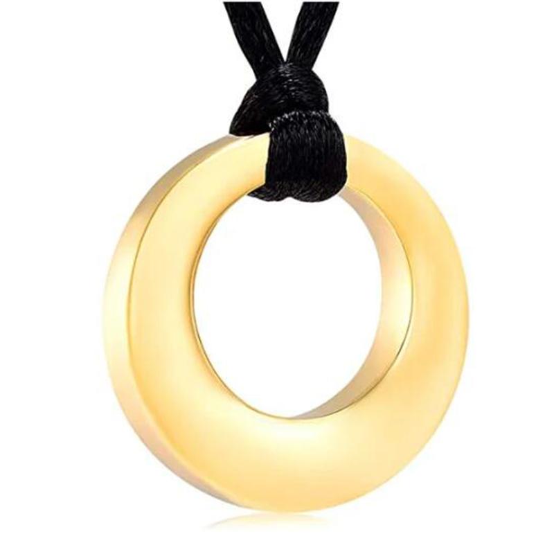 Eternity Circle of Life Stainless Steel Cremation Jewelry Urn Necklace Ash Keepsake Urn Pendant Necklace