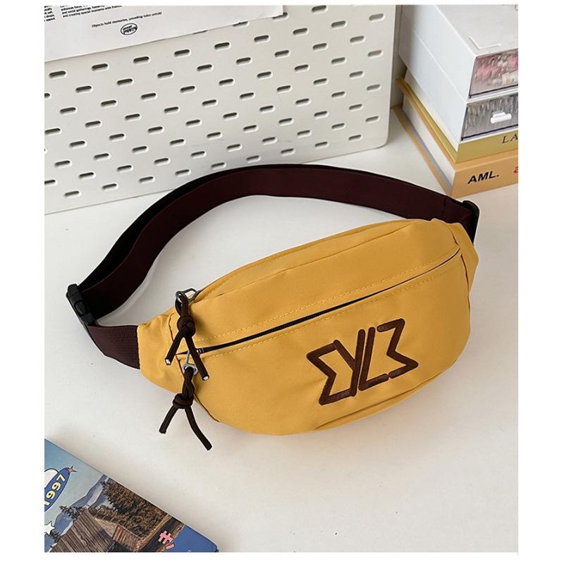 Women's Breast Bag Versatile Fashion Couple Mobile Phone Fanny Pack Men's Cool Large Capacity Sports and Leisure Messenger Bag