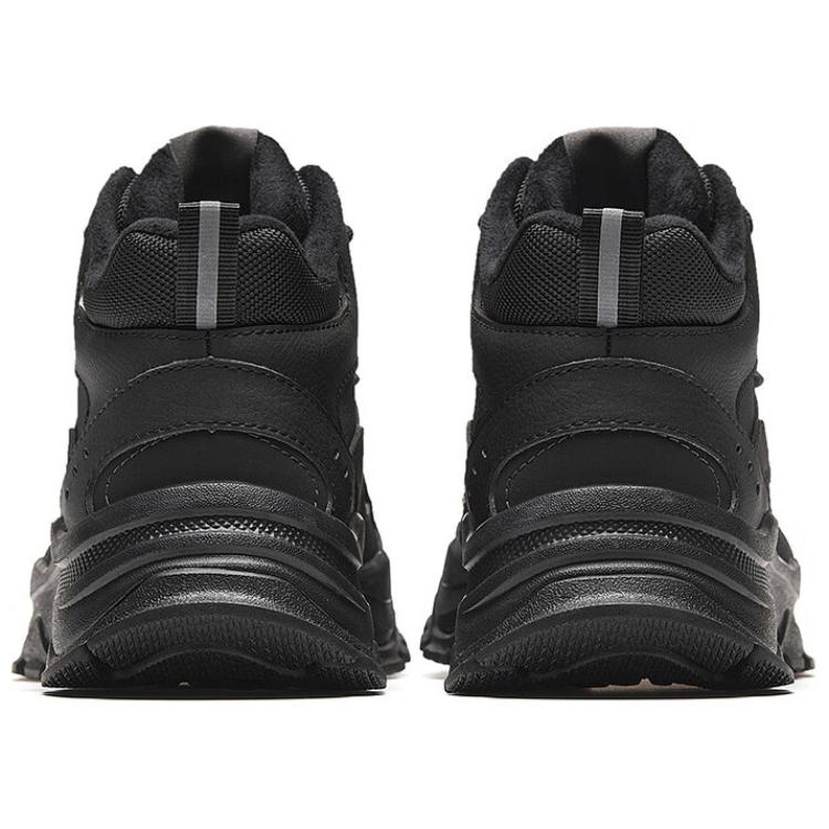 Anta Comfortable Fashionable Non-Slip Wear-Resistant Mid-Top Casual Shoes Women Casual Shoes Black Gray 122348984-1