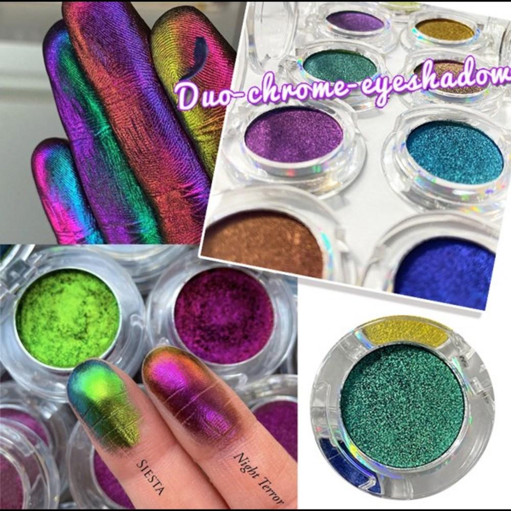 Multi Chrome Chameleon Eyeshadow Metallic Shiny Eyeshadow Palette Powder Pigment Professional Eye Makeup Party Cosmetics