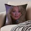 MMeryl Streep Cushion Cover Pillowcase Antidustmite Invisible Zipper Short Plush Sofa Cushion