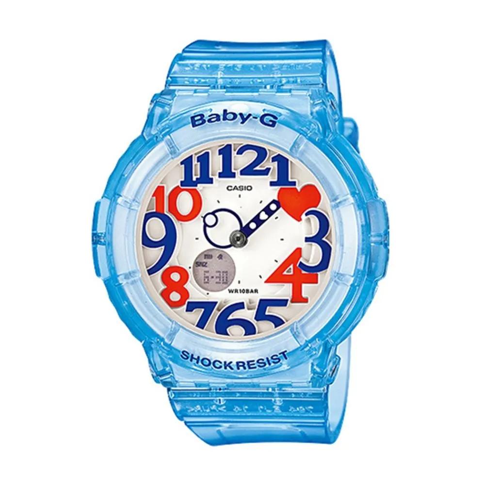 G-SHOCK BABY-G Sky Blue Women s Jelly Watch Resin Watch BGA-131-2B