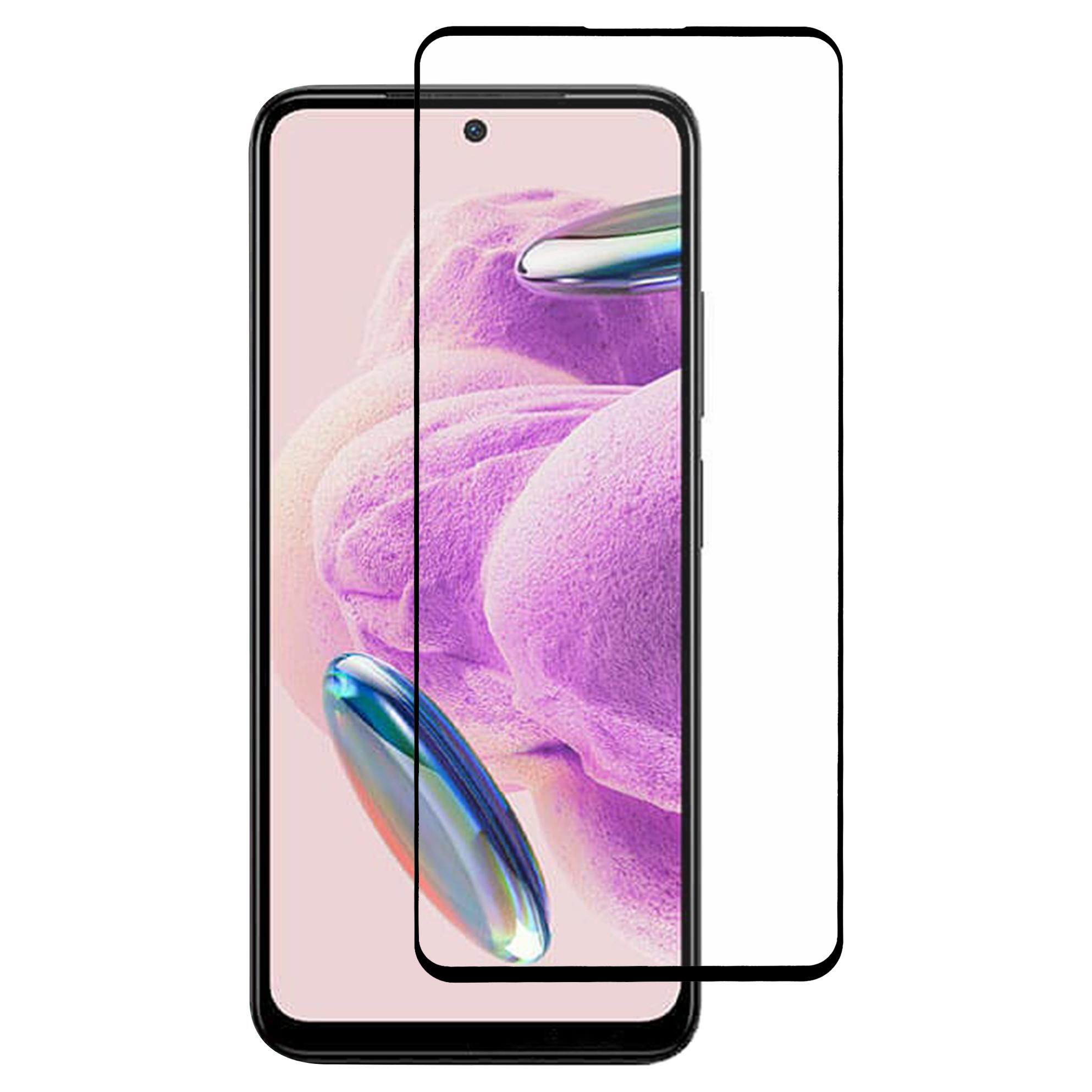 

For Xiaomi Redmi Note 12S 4G Full Glue Phone Screen Protector Silk Printing Tempered Glass Ultra Clear Film Type A