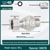 Full Copper Vertical Union Check Valve, Large Flow, Male/Female Thread, Anti-Backflow, Water Meter One-Way Valve, Water Pipe Backflow Preventer