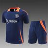 Manchester United Football Suit Custom Autumn And Winter Long-Sleeved Half-Pull Pre-Game Warm-Up Children'S Short-Sleeved Training Suit