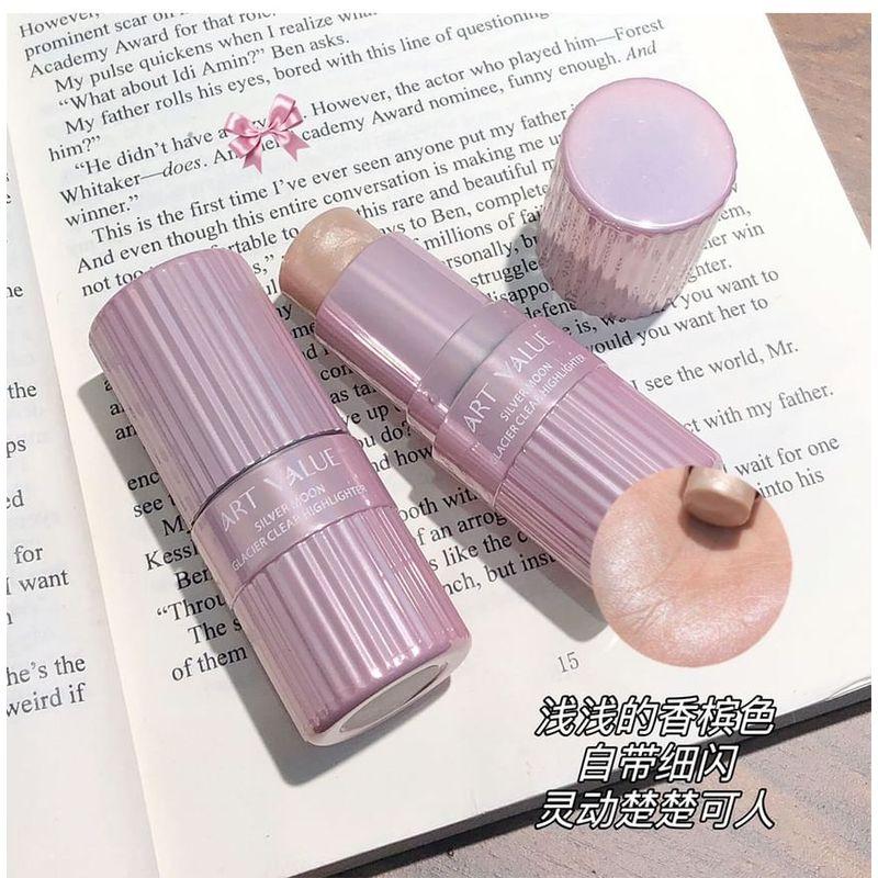 Valeur Artistique - Bâton Highlighter Clair Lune d'Argent - 3 Couleurs
