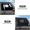 Front Window Sun Shade Covers Elasticized Breathable Mesh Car Side Window Screens Net UV Protection Sunshade for Jeep Wrangler TJ JK JL & Gladiator