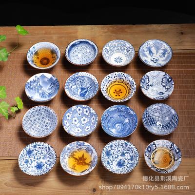 Blue And White Porcelain Ceramic Large Tea Cup Imitation Hand-Painted Teacup Kung Fu Teacup Ceramic Master Cup Stall