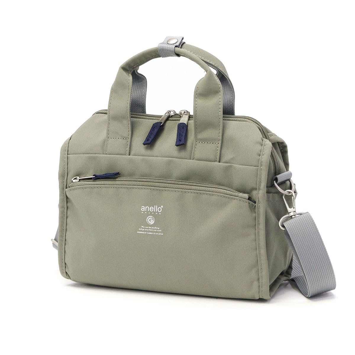 

Mini Boston Cabin Gray Beige [Anello Grande] Bag, Lightweight/Water Repellent/Multi-Storage/2-Way GTM0177Z,