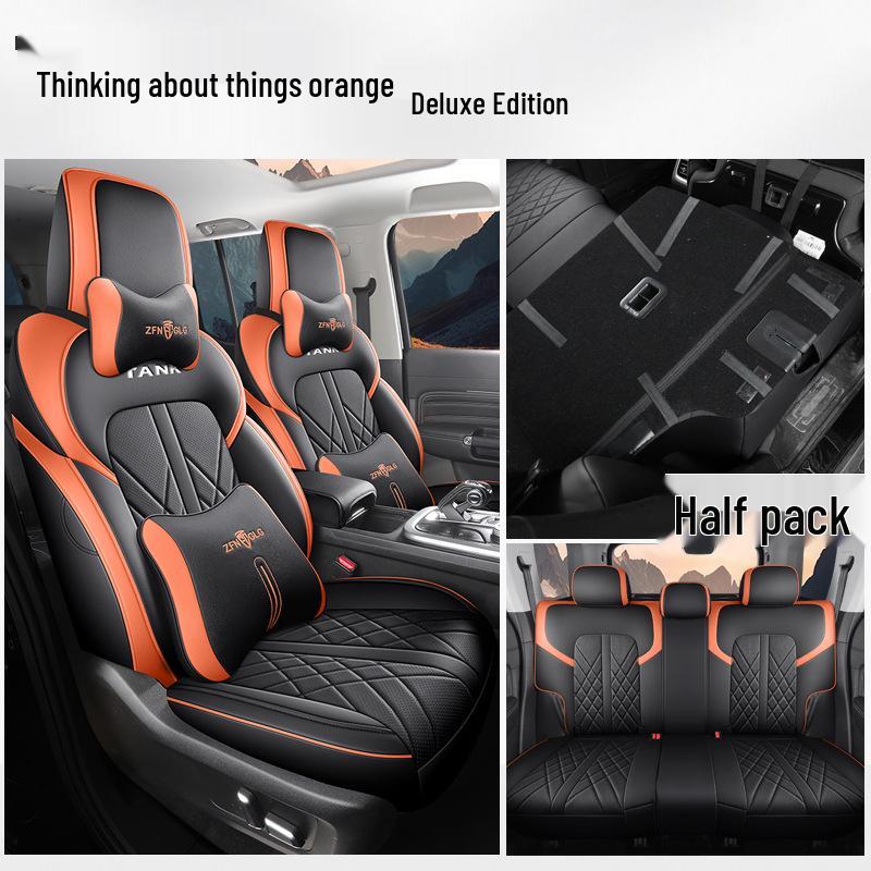 New Model Full Leather Car Seat Cushion for Tank 300 - Universal Fit for Five-Seater, All Seasons