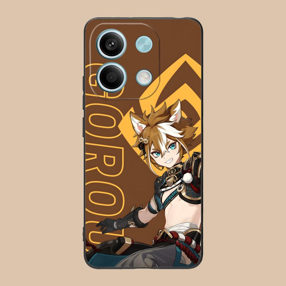 Game GI Gorou Mobile Phone Case for POCO F7 F6 F5 F4 F3 F2 Pro GT C75 C71 C65 C61 C40 Pro Ultra Colorful Printing Cover Luxury