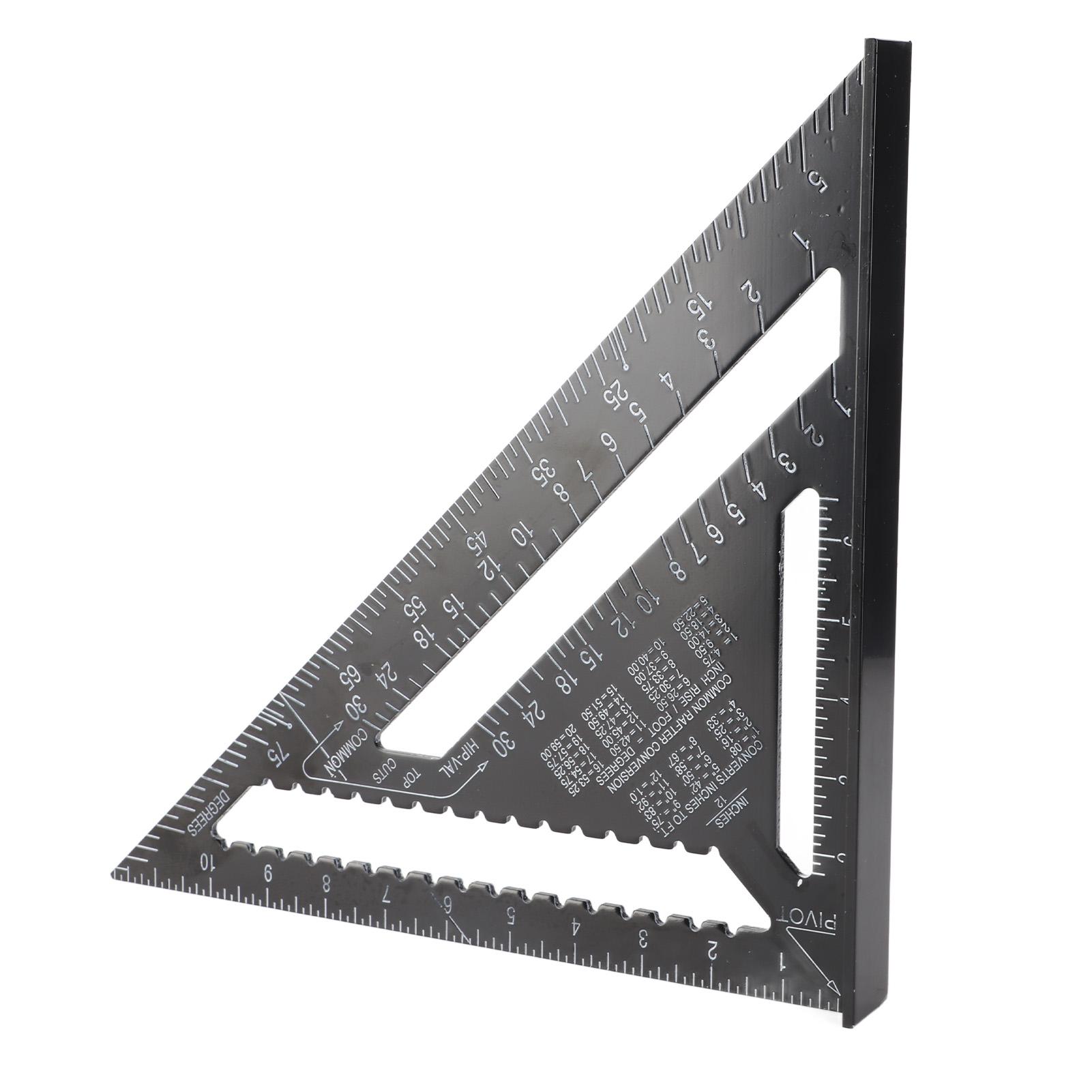 

Треугольная линейка Черная Прямоугольная линейка Дюймовая Метрическая Алюминиевый сплав Плотницкий угольник Измерительное устройство