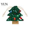 Large Small Storage Christmas Tree Shaped Gift Bags with Drawstring, Reusable Holiday Fabric Bags, Printed Winter Goodie Pouches for Present Wrapping,