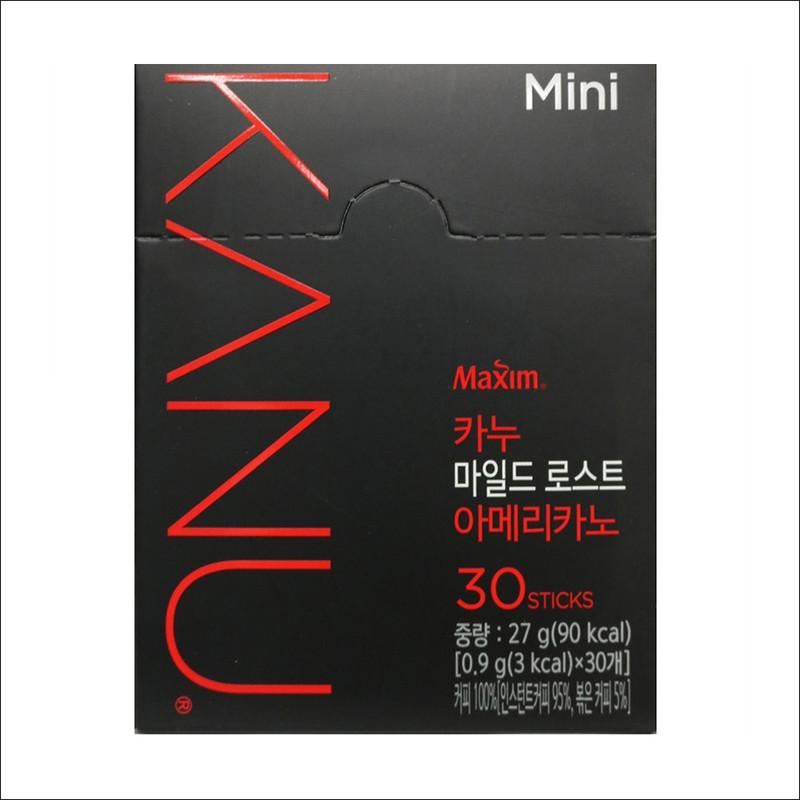 

KANU Mild Lost Americano Mini Bean Coffee Mix, 0,9 г x 30 шт., 1 коробка