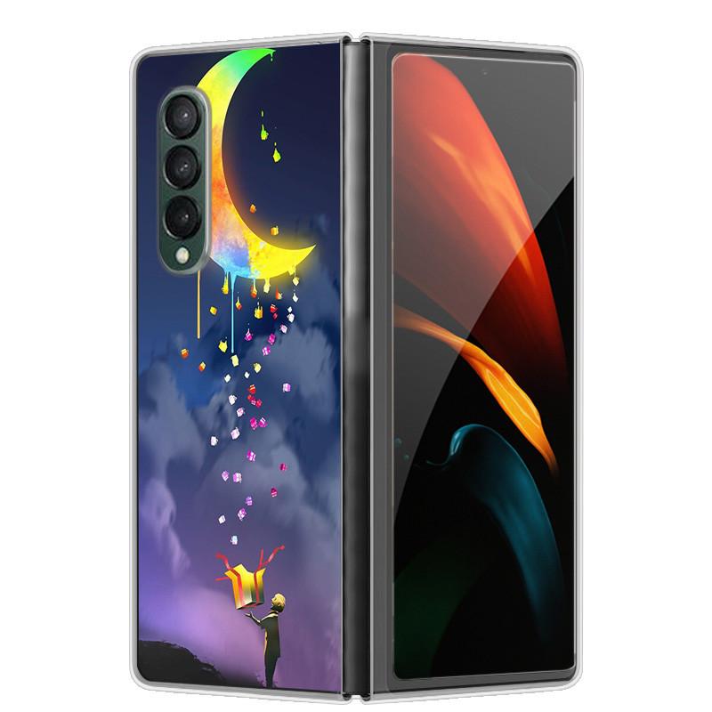Etui na Samsunga Z Fold 5 Słodkie Modne Twarde Przezroczyste Etui na Telefon dla Samsunga Galaxy Z Fold5 5G ZFold 4 6 5G Powłoka Ochronna ZFold6