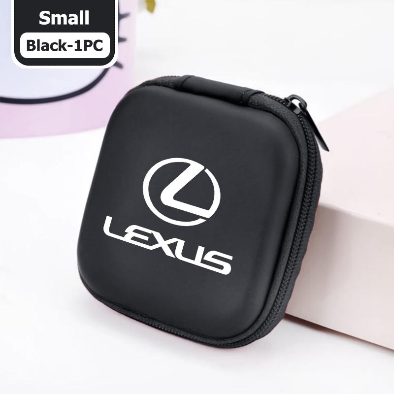 

Car Earphone Holder Case Storage Portable Headphone Memory Card USB Data Cable Bag For Lexus RX350 IS250 CT200h ES250 ES300h