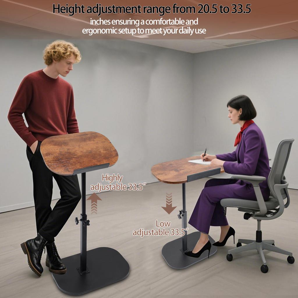 Portable Livingroom Side Table Bedroom Lazy Laptop Desk Adjustable Laptop Desk Foldable 90 Mobile Lift Office Computer Desk