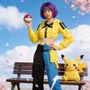 Pokemon Legends Z A Canari Cosplay Costume For Women With Spandex Material For Anime And Game Role Play