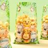 Jungle Animal Hand Packaging Bag Wild One Birthday Party Decorations Kids Favors Gift Jungle Safari Handbag Baby Shower Supplies