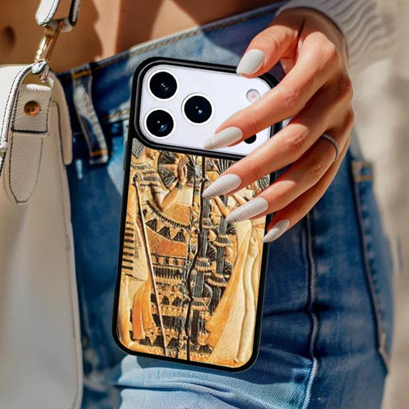 Egypt Cuneiform Akkadian Phone Case For iPhone 17 Air 14 15 13 12 Max Cover For Apple 14 15 16 16e 11 Pro Max Plus