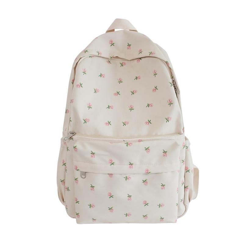 Schoolbag Printed School Bag Female High School College Student Mori Girl Backpack Harajuku Travel Backpack Female Breathable and Lightweight