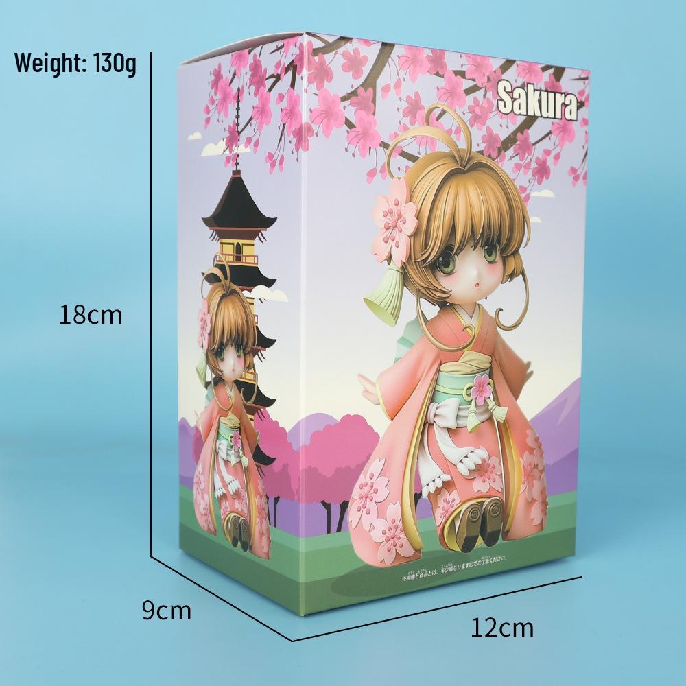 New Magic Girl Sakura Kimono Figure - Beautiful Car Ornament with Tomoyo Blind Box
