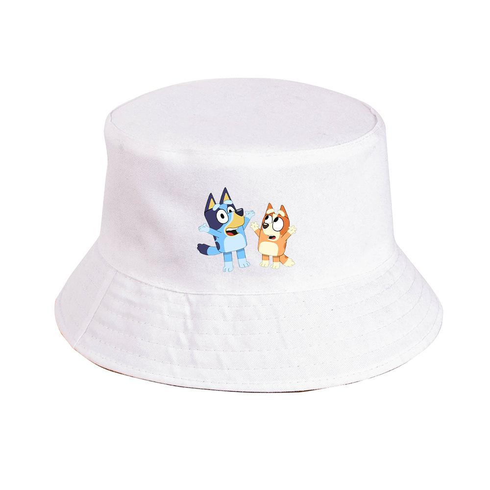 

Шляпа рыбака Bluey с широкими полями, защита от солнца, уличный повседневный стиль, сезоны все White B
