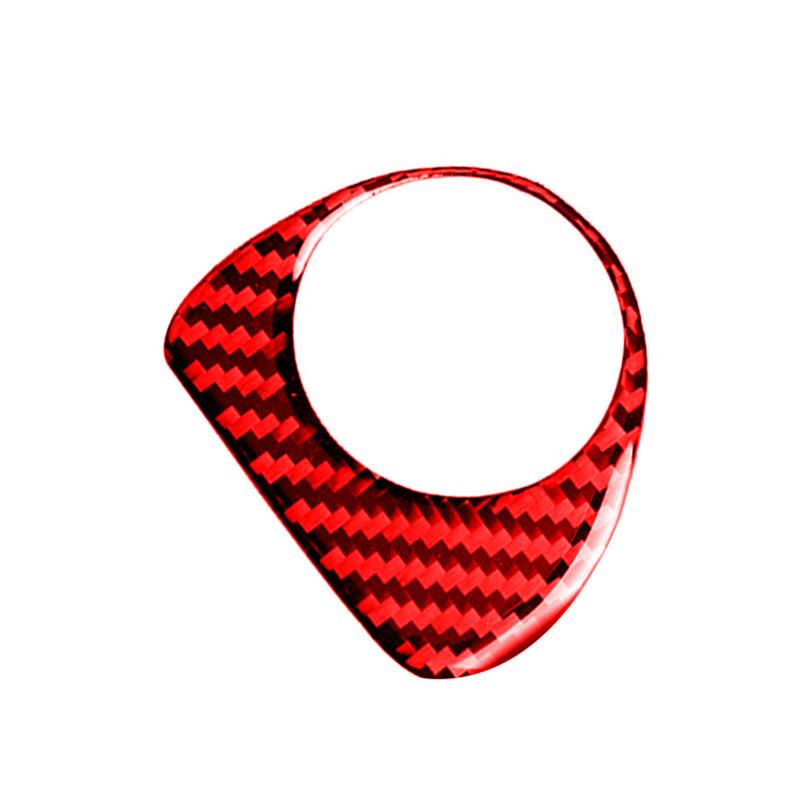 Pentru Ford F-150 2017- Accesorii auto Interior Fibră de carbon Cupă de scurgere față Cadru decorativ Wait Red Stickers