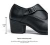Men's White Pointed Toe Leather High Heel Shoes for Weddings and Parties - Size 37, Business Casual, Height Increasing