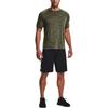 Under Armour Solid Color Crew Neck Sports Short Sleeve T-Shirt Men Tops Navy-Green 1326413-390