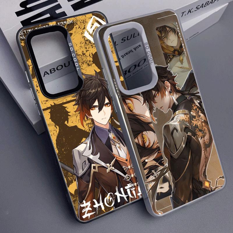 Genshin Impact Zhongli Shockproof Phone Case for Samsung A17 A16 A15 A14 A37 A57 A36 A56 A26 A35 A55 A25 A34 A54 A24 A13 A23 A33