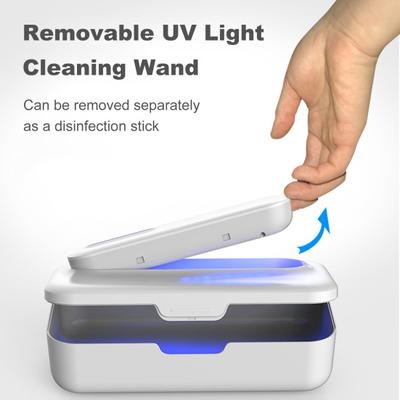 UV-Sterilisationsbox, tragbarer UV-Reiniger mit digitalem Anzeigestab, 6-minütige Reinigungszeit, USB-Aufladung