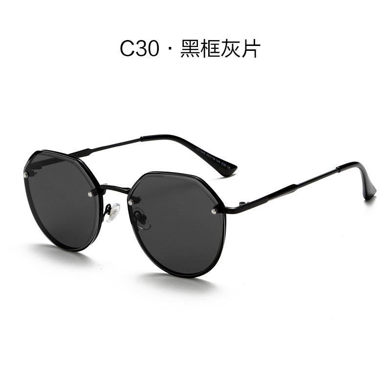 Fashion Vintage Gradient Sunglasses for Women Polygonal Frame Eyeglasses Designer Sun Glasses UV400 Travel Driving Shades