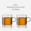 Borosilicate Glass Espresso Cups 1 6 9 PCS Set 3.38oz with Handle Heat Resistant Coffee Shot Cups for Espresso