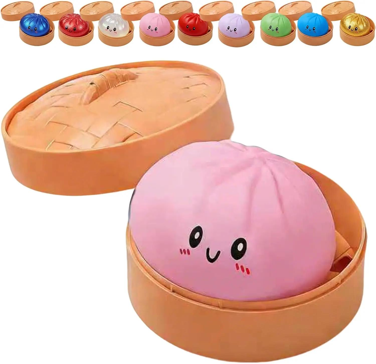 Блестящий Пельмень Блестящий Пельмень Сквиш с Коробкой Пельмени Сенсорная Игрушка-Сжималка Для Снятия Стресса