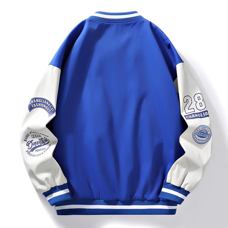 Spring and Autumn Baseball Suit Jacket Men's Coat Trendy Loose Casual Jacket