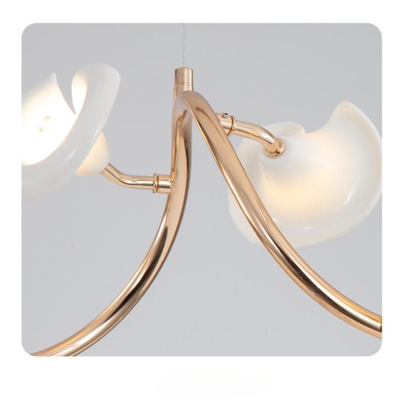 Modern Minimalist Ceramic Floral Lighting Designer Living Room Pendant Light