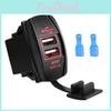Dual Usb Adapter Power Charger 1224v 31a For Car Boat Motorcycle