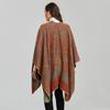 Women's Retro Ethnic Style Thickened Scarf Shawl Cape for Autumn & Winter