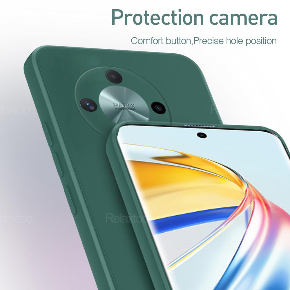 Tekuté silikonové pouzdro Honar X9b Měkká matná ochrana fotoaparátu Zadní kryt pro Honor X9A X9B Magic 6 Lite 5 Lite pouzdra