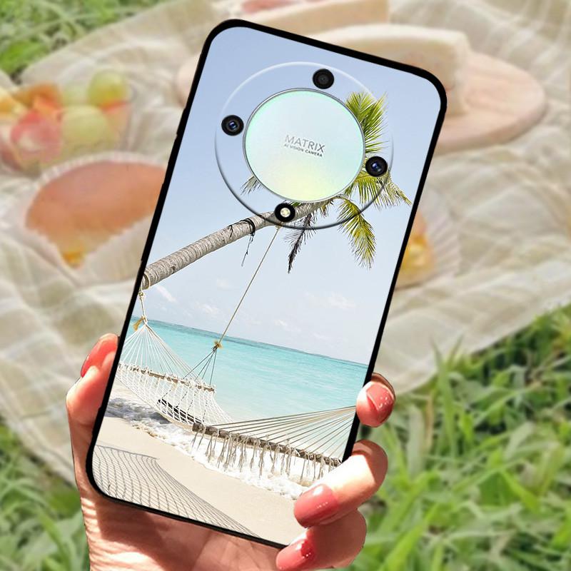 For Honor X9A 5G Case Honor X9A Cover Black Soft Silicone Phone Case Fundas For Huawei Honor X9A 5G Coque HonorX9A Protective
