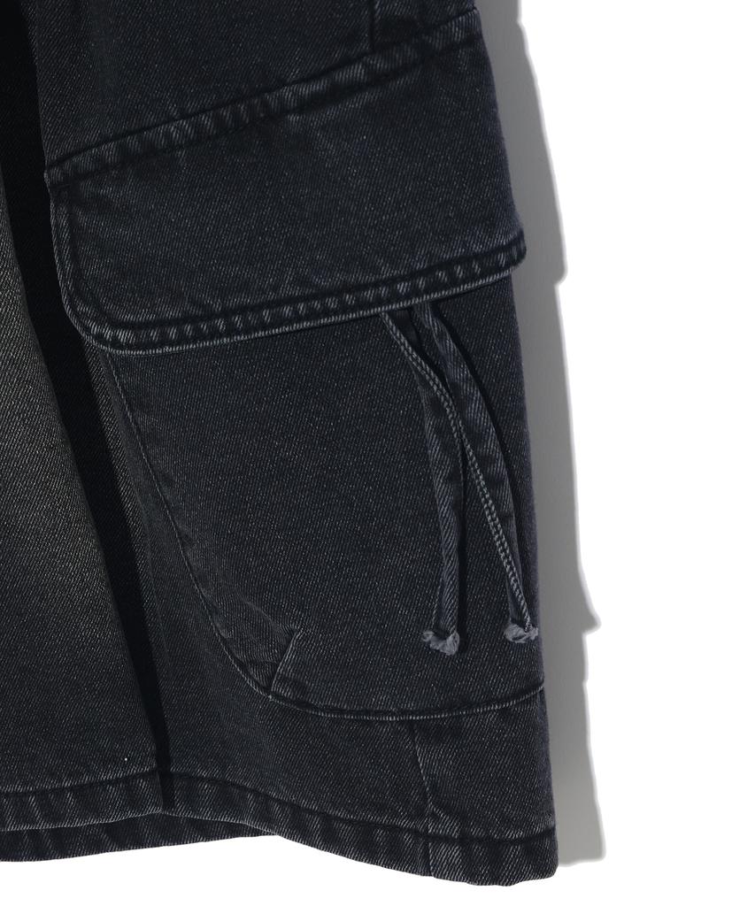 DISTN9NE Back Graphic Bermuda Cargo Pants Lq2Df365_Black