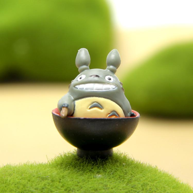 Tea Cartoon Cute Drinking Totoro Mini Model For Micro Landscape Prop Decoration