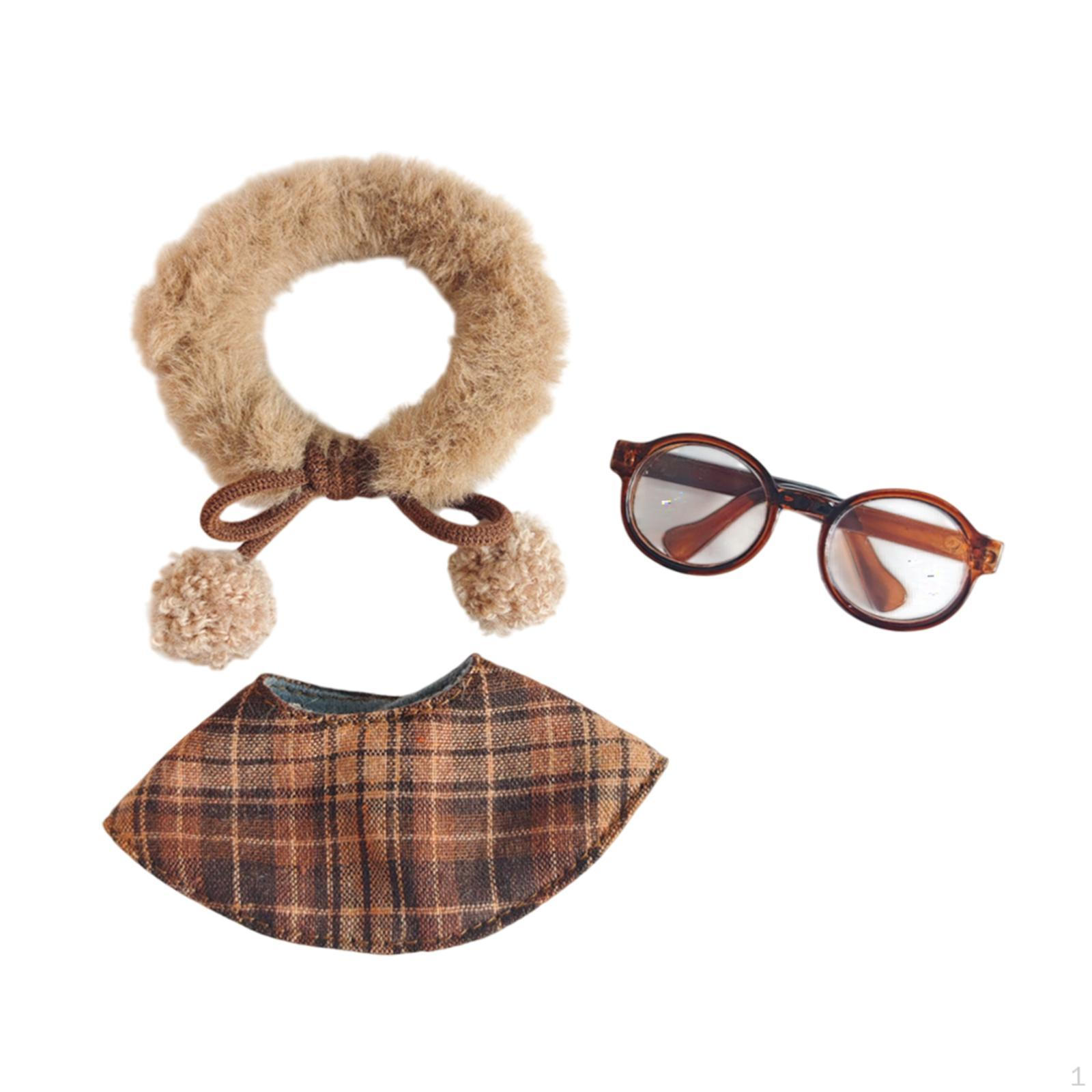 

Комплект одежды для кукол, включает шаль и аксессуары для кукол ростом 6,69 дюйма Brown shawl