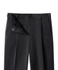 MUSINSA STANDARD WOMAN Women'S Heavyweight Fleece-Lined Loose Tapered Hidden Elastic Waist Slacks [Charcoal Gray]